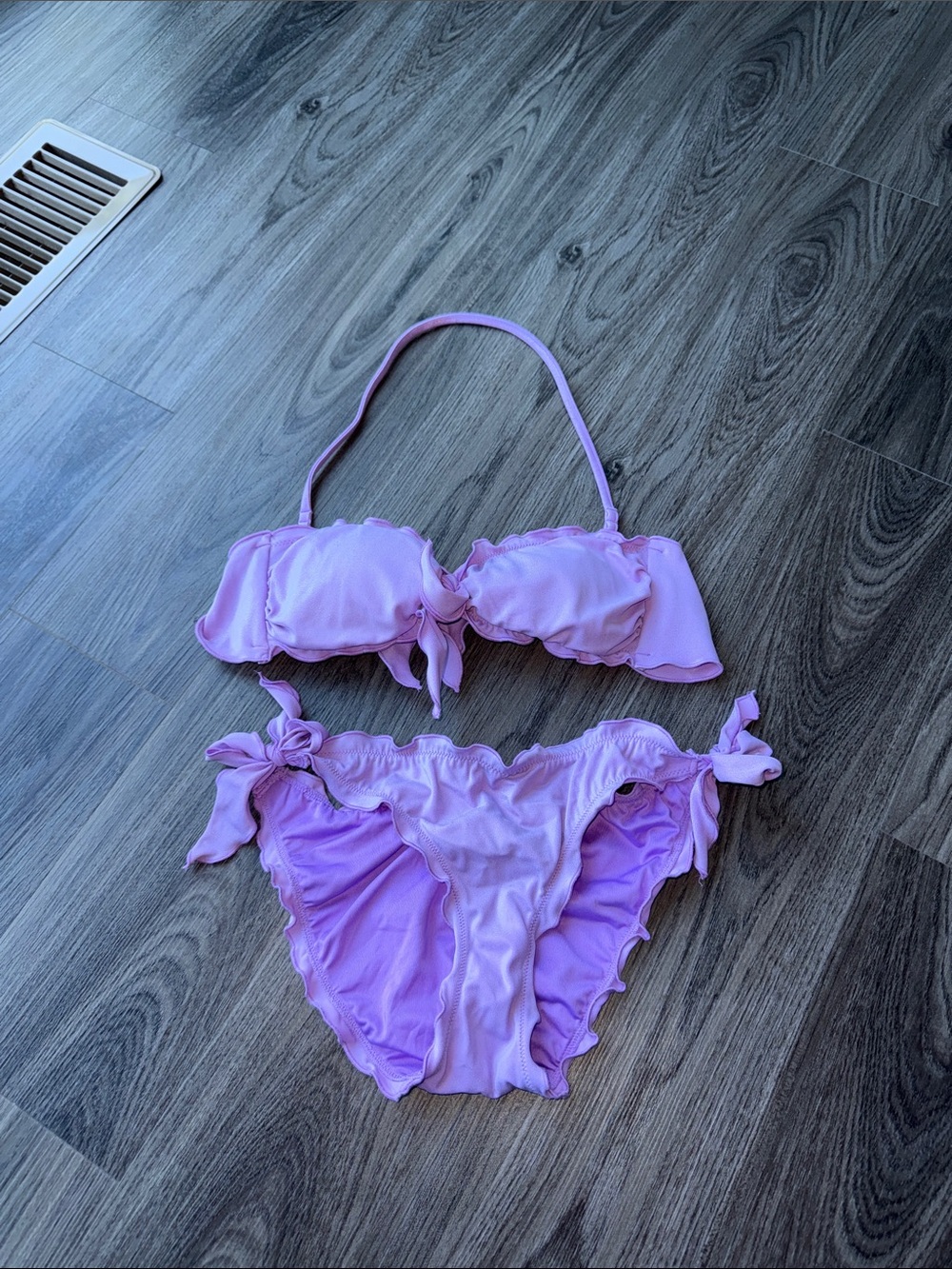Victoria's Secret Lilac Ruffle Bikini Set